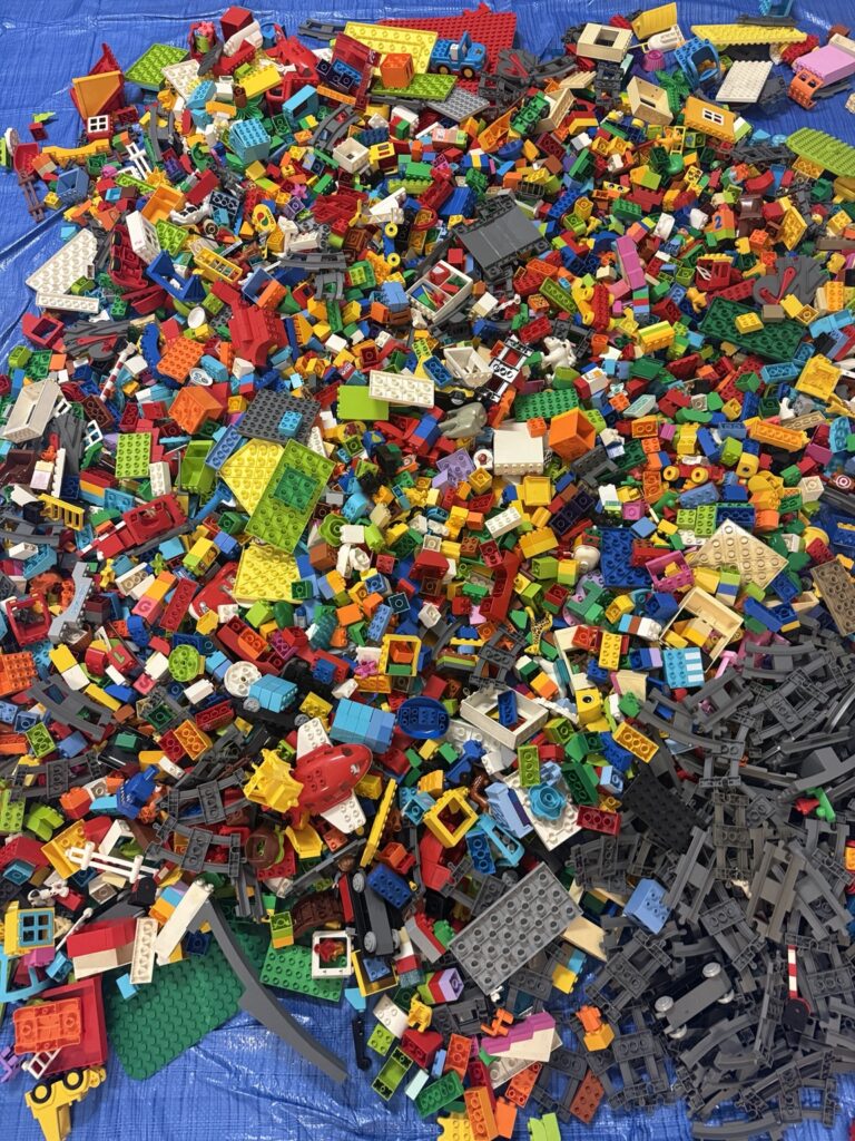 Używane klocki LEGO DUPLO na wagę – losowy MIX, zdjęcie 1